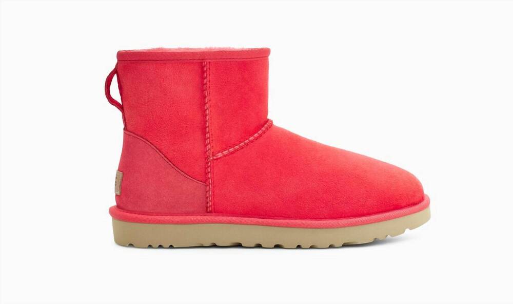 NEW UGG women's classic mini ii boot in hibiscus pink